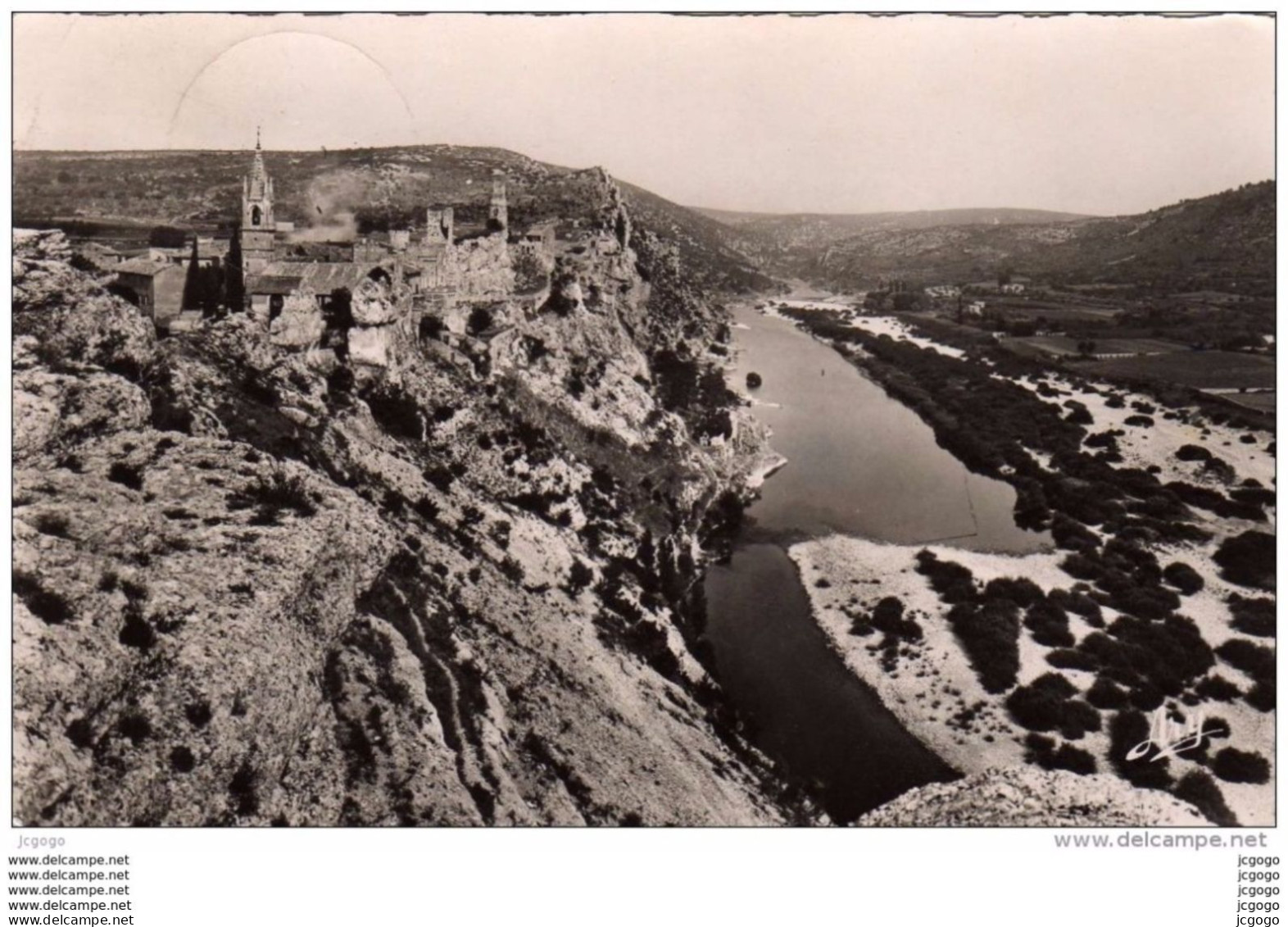 SAINT-MARTIN-d'ARDECHE  Entrée Des Gorges De L'Ardèche. Carte Photo écrite En 1953.2 Scans - Saint Martin De Valamas