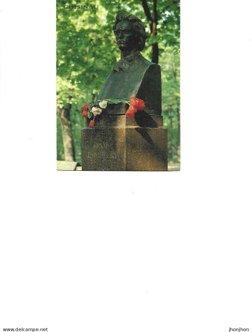 Moldova - Postcard  Unused  -  Chisinau -   Monument To M.Eminescu In Alley Of Classical Writers - Moldavie