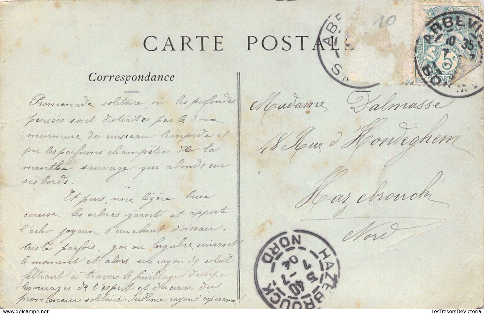 FRANCE - 80 - ABBEVILLE - La Rue D'Argonne - Carte Postale Ancienne - Abbeville