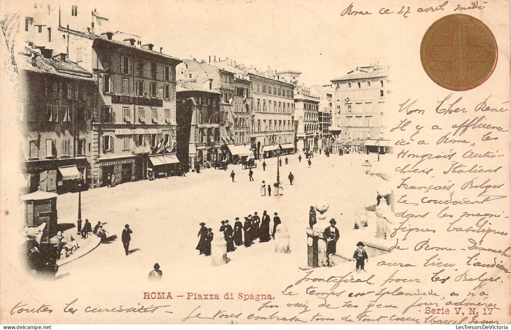 ITALIE - ROME - Piazza Di Spagna - Carte Postale Ancienne - Plaatsen & Squares