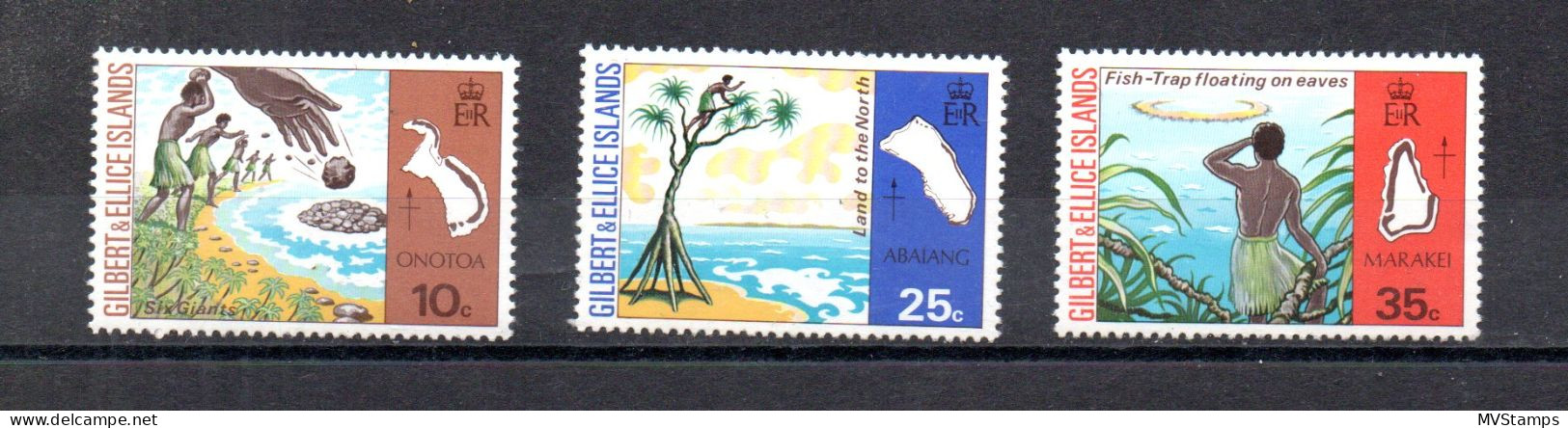 Gilbert Islands 1975 Set Legends/Stories Stamps (Michel 240/43) MNH - Altri - Oceania