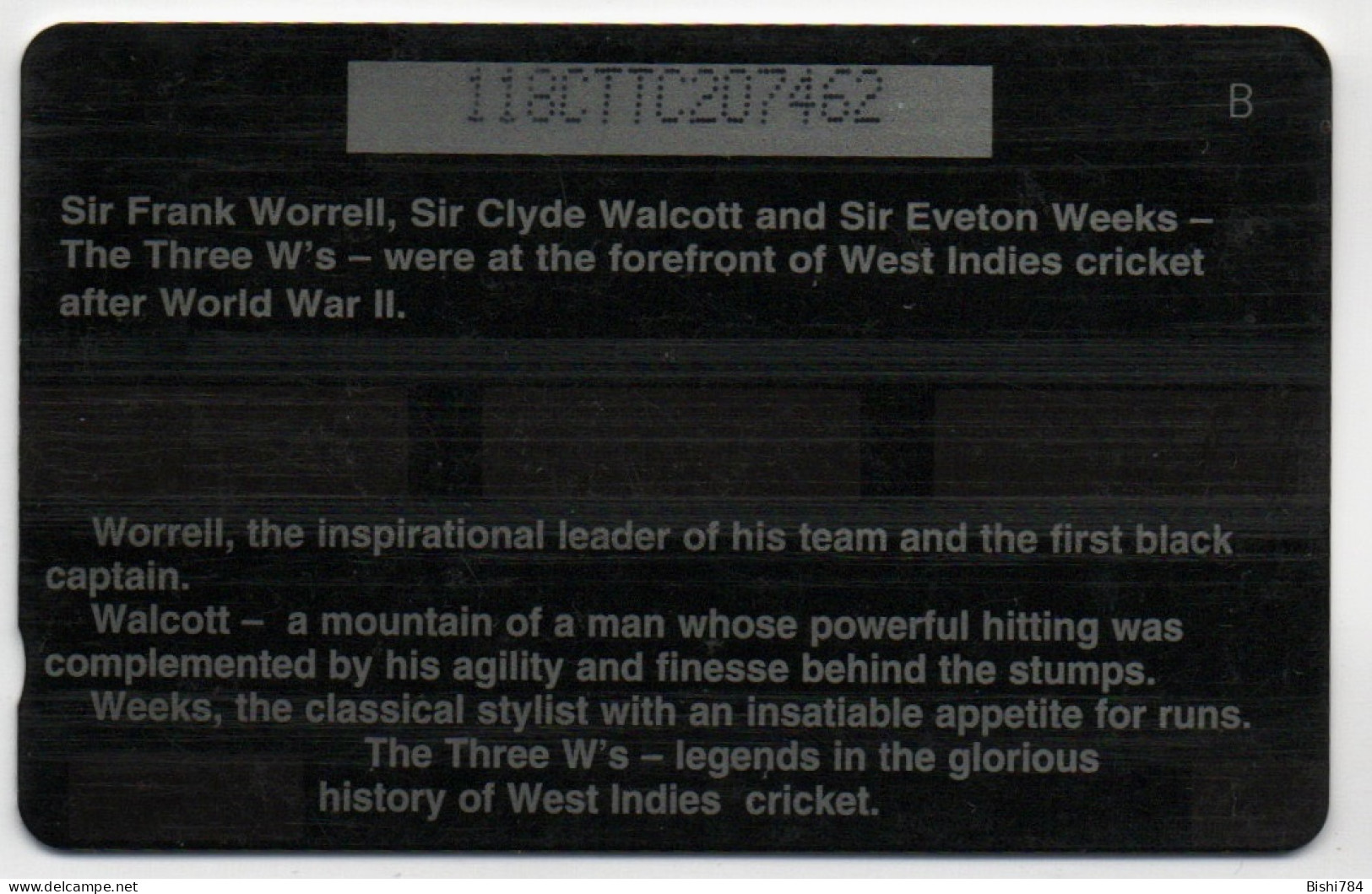 Trinidad & Tobago - The 3Ws - 118CTTC (italic Font With Regular 0) - Trinidad & Tobago