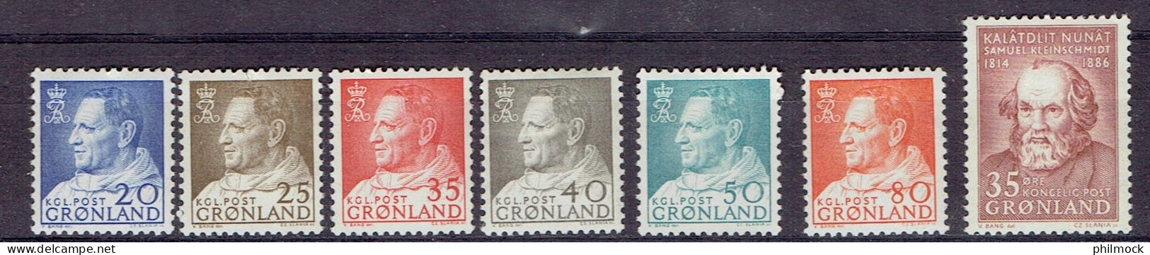 29P - Groenland - Gronland Lot 41-42-43-44-45-48-55 - MNH - Sans Charnières Yvert 21,75 - Neufs