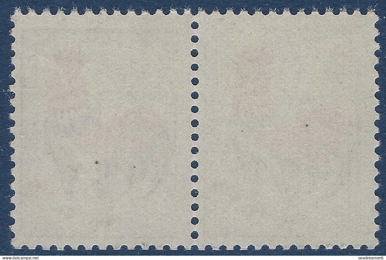 Coq De DECARIS N°1331** Paire 0.25c Variété Effecaement Progressif Du Bleu Tenant à Normal Pas Courant Ainsi TTB - 1962-1965 Coq De Decaris