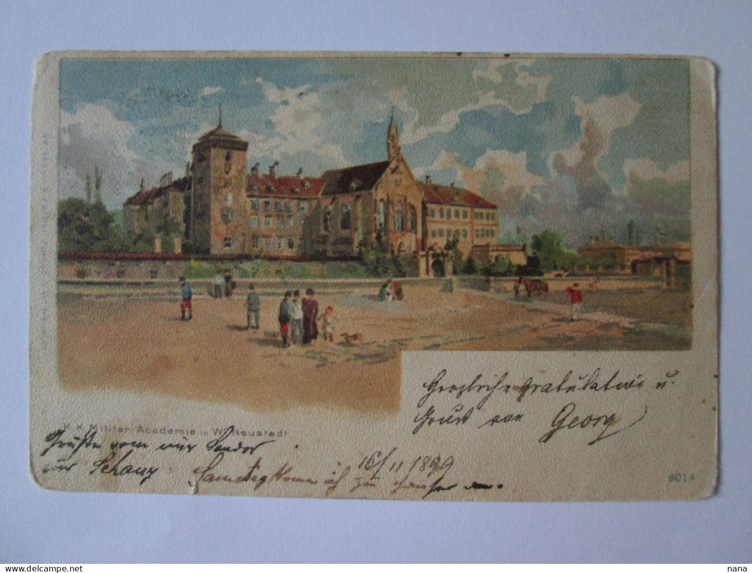 Austria-Wiener Neustadt:Militar Academie/Military Academy Postkarte Seit 1899 - Wiener Neustadt