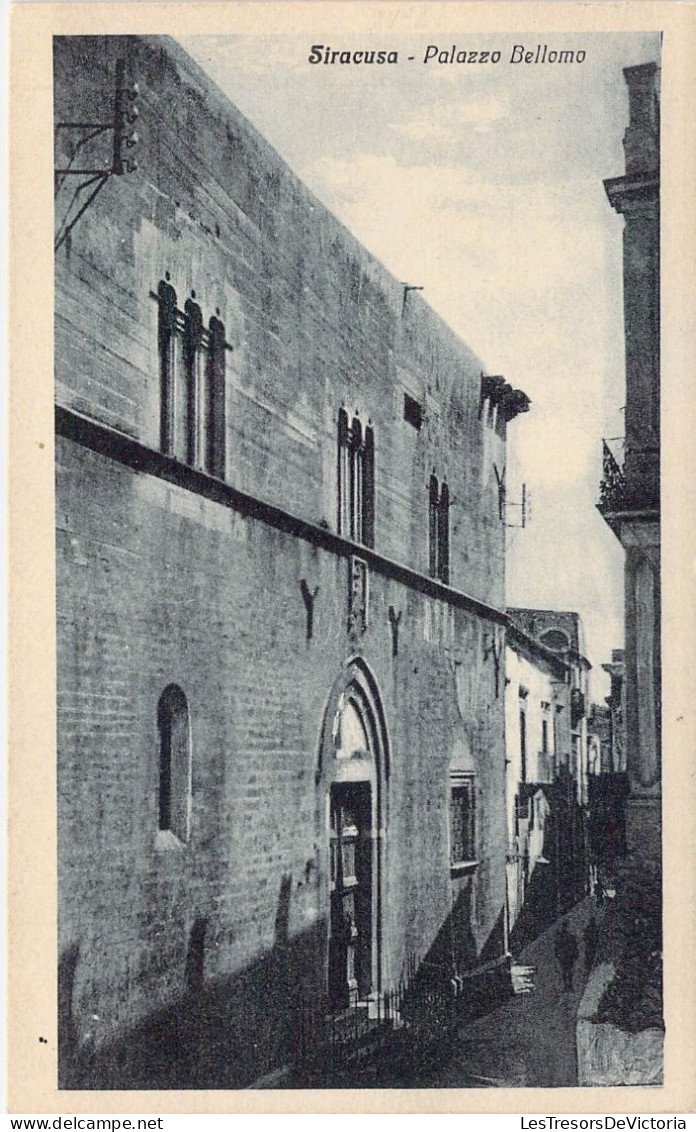 ITALIE - SIRACUSA - Palazzo Bellomo - Carte Postale Ancienne - Siracusa