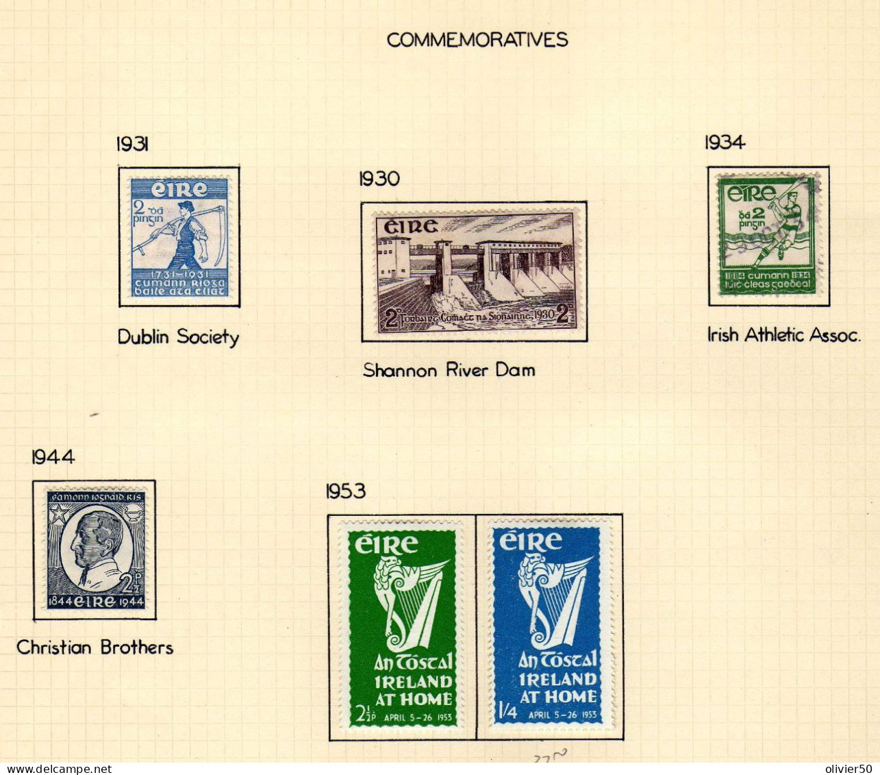 Irlande -(1930-53)  -  Evenements  - Neufs* - Un Ex. Oblit - Ungebraucht