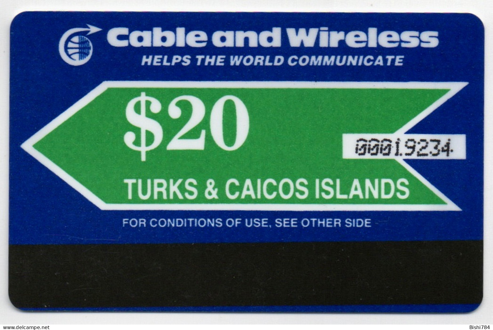Turks & Caicos - Autelca $20 GREEN - Turks & Caicos (Islands)
