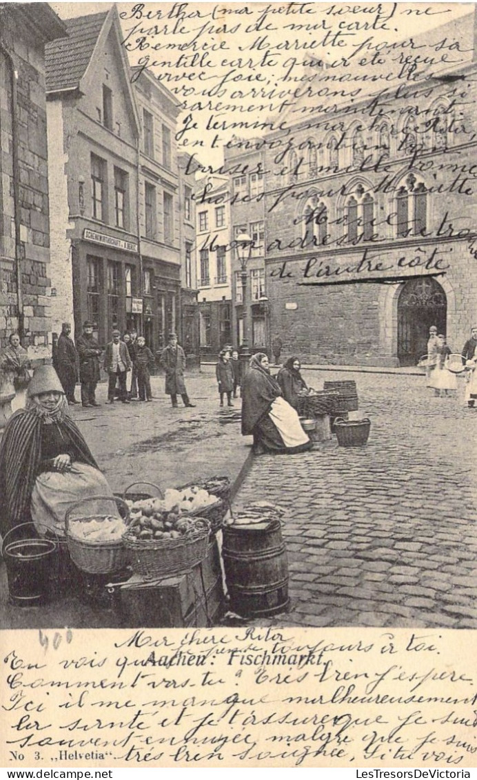 ALLEMAGNE - Aachen - Fischmarkt - Carte Postale Ancienne - Aachen