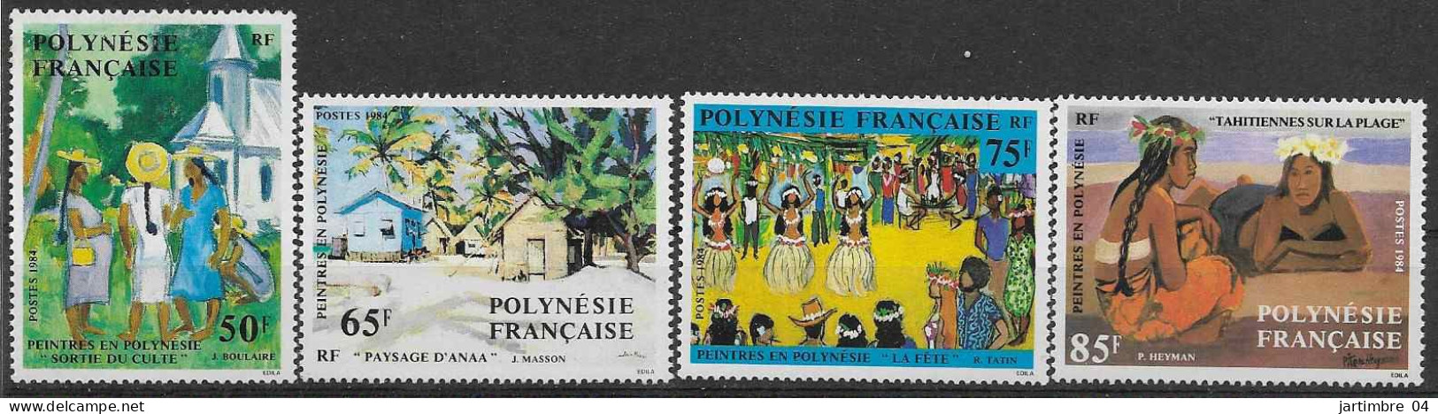 1984 POLYNESIE FRANCAISE 223-26** Tableaux - Unused Stamps