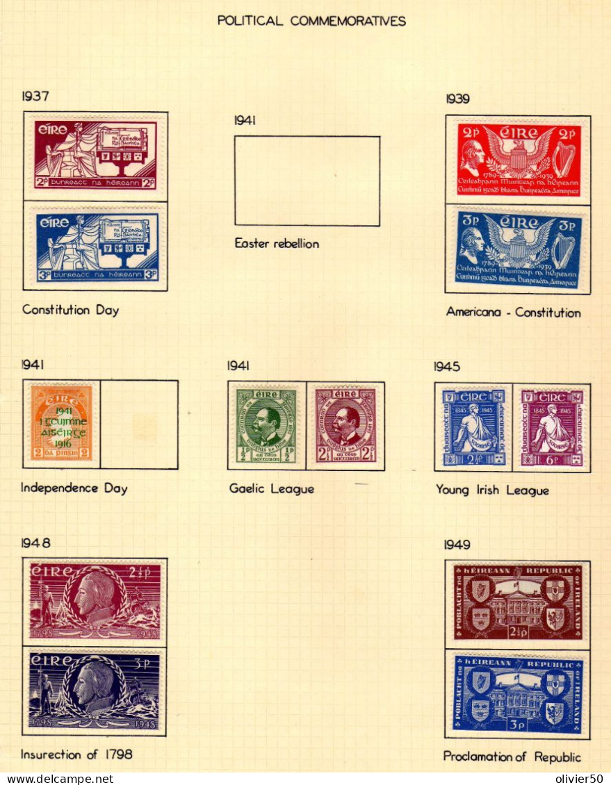 Irlande -(1937-49)  -  Evenements Politiques - Neufs* - - Neufs