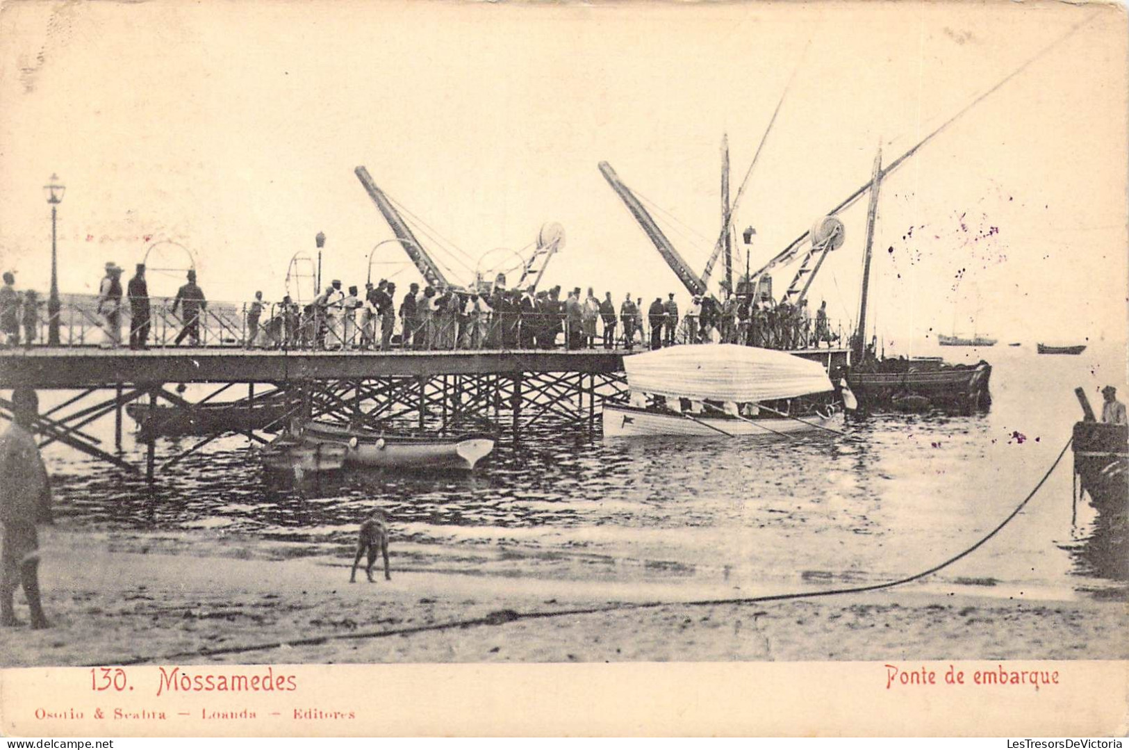 ANGOLA - Mossamedes - Ponte De Embarque - Carte Postale Ancienne - Angola