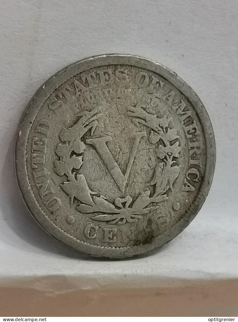 5 CENTS LIBERTY NICKEL AVEC CENTS 1911 USA - 1883-1913: Liberty (Libertà)