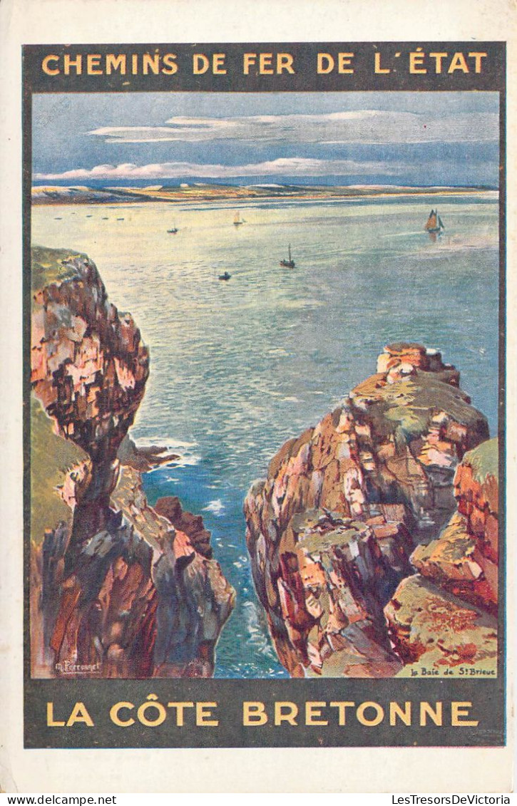 FRANCE - Régions - La Côte Bretonne - Chemins De Fer De L'état - Carte Postale Ancienne - Bretagne