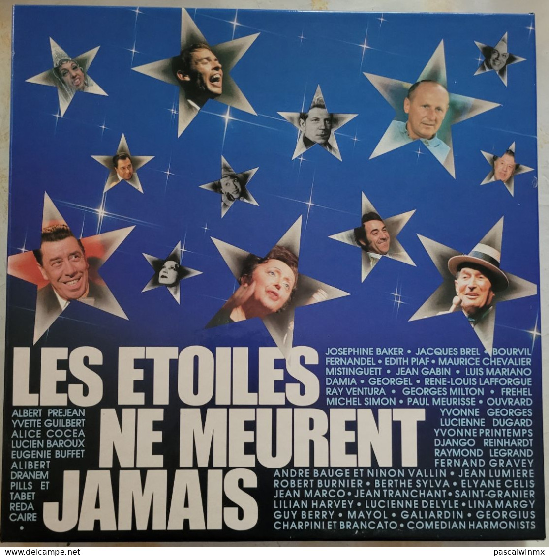 Coffret 10 Disques Vinyl 33 Tours Chanson Française Les Étoiles Ne Meurent Jamais - Compilaties