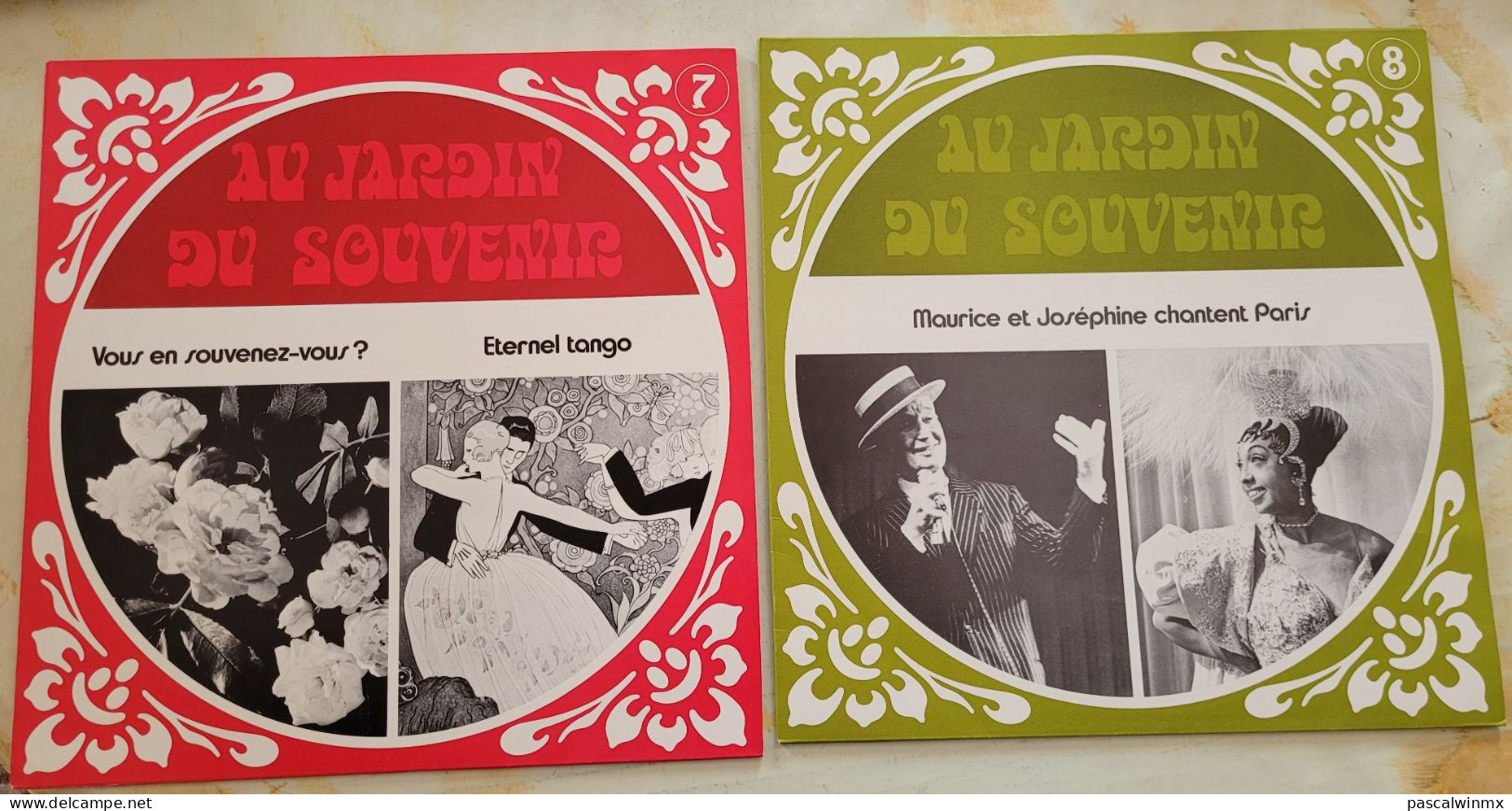 Coffret De 12 Disques Vinyl 33 Tours Au Jardin Du Souvenir - Hit-Compilations