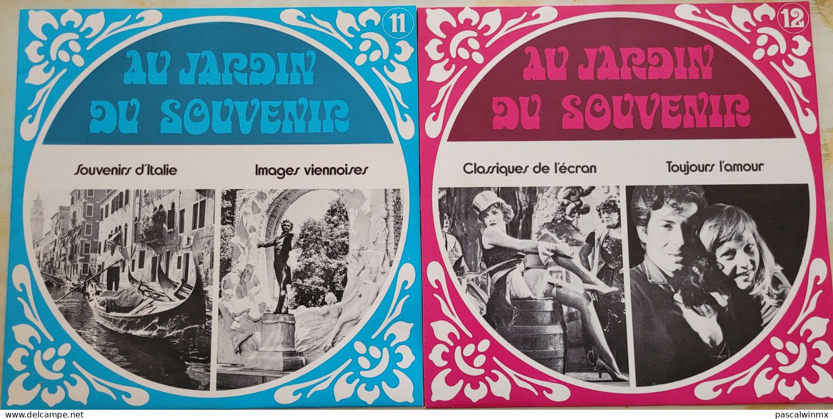 coffret de 12 disques vinyl 33 Tours Au Jardin du Souvenir