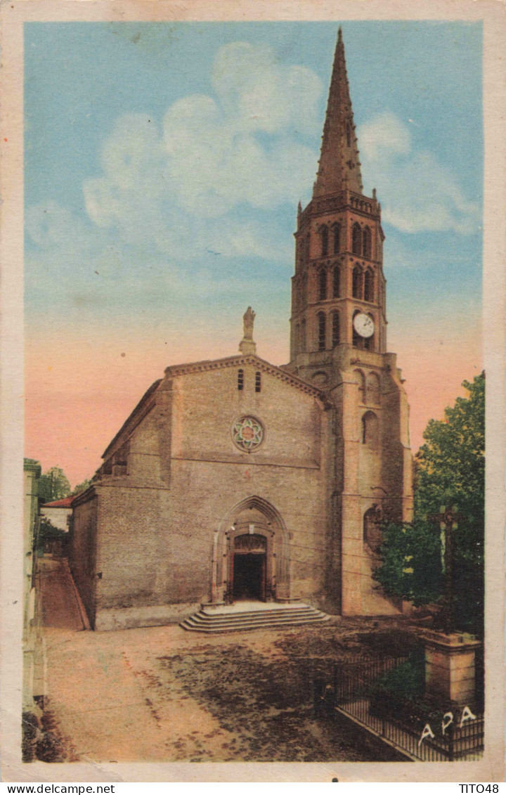 FR-82 TARN-et-GARONNE - MONTECH - Église De La Visitation. Clocher Du XIVe Siècle - Montech