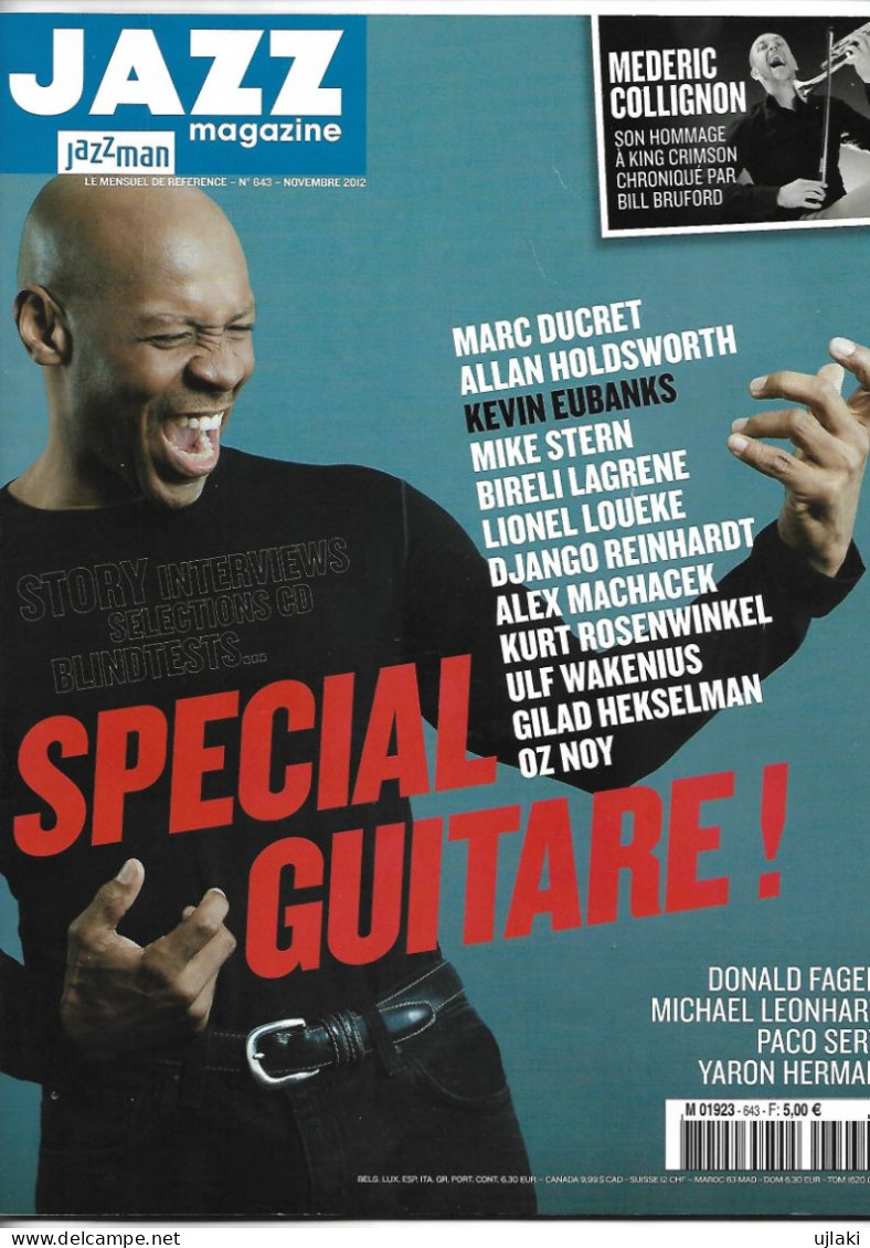 Revue  JAZZ  Magazine   N°643  NOVEMBRE 2012 " Spécial Guitare!" - Musique