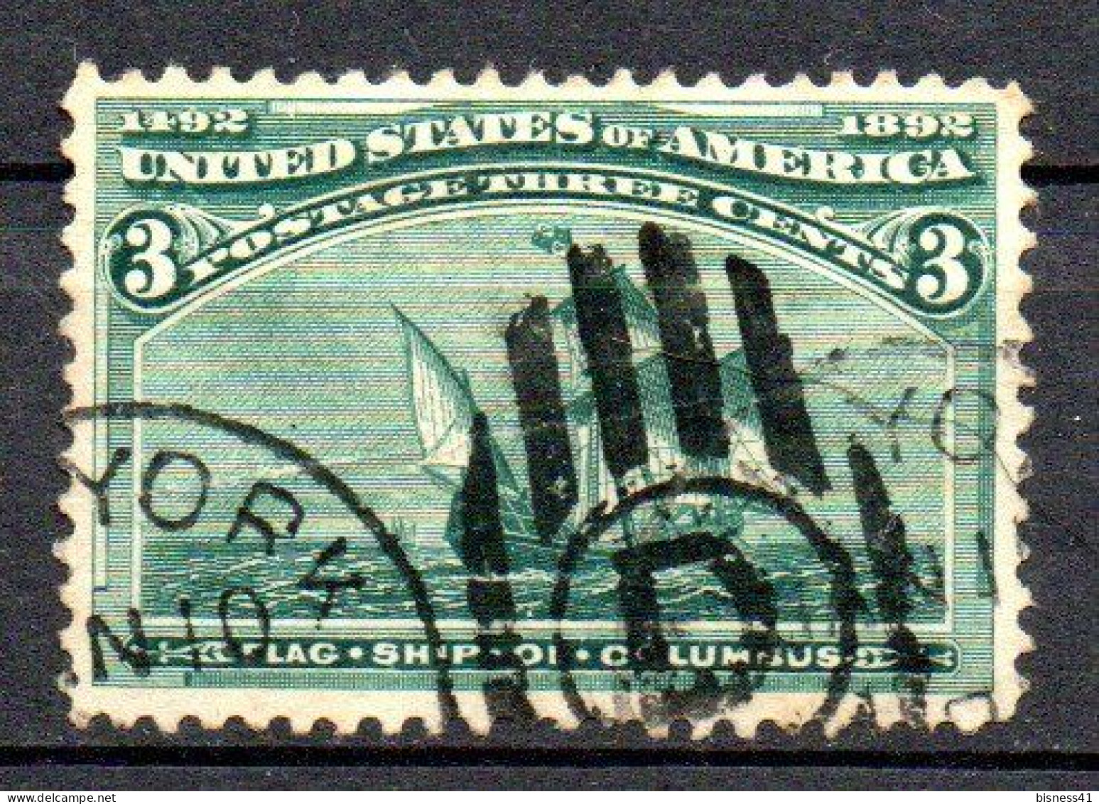 Col33 Etats Unis USA 1893 N° 83 Oblitéré Cote : 15,00€ - Used Stamps