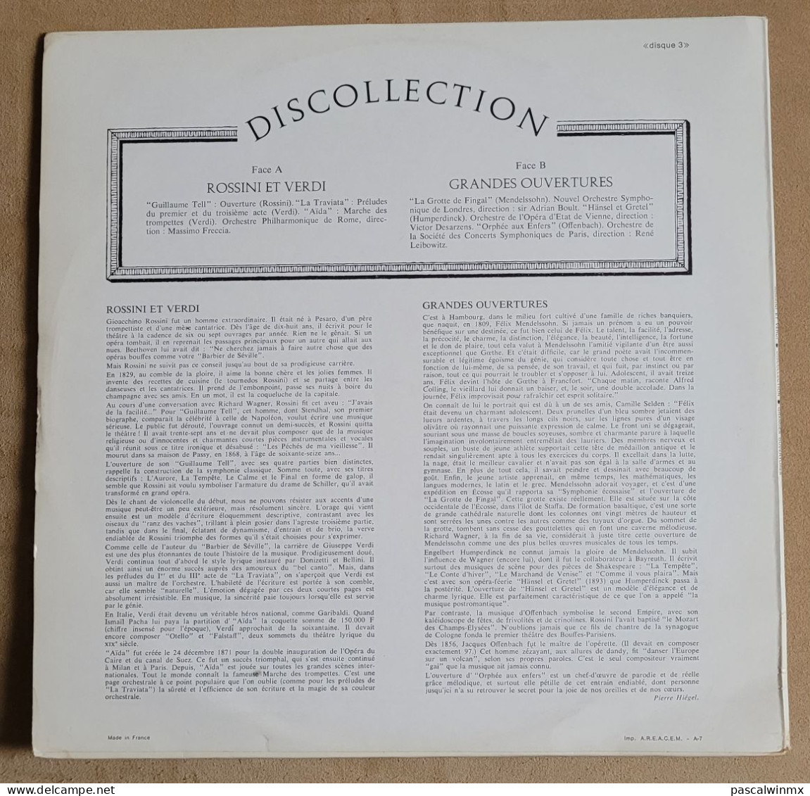 Série Complète de 12 VINYLS - DISCOLLECTION - Musique Classique