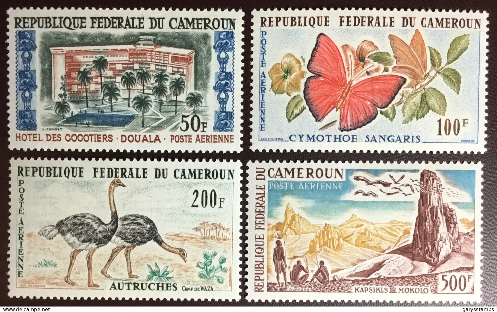 Cameroon Cameroun 1962 Tourism Birds Butterflies MNH - Cameroun (1960-...)