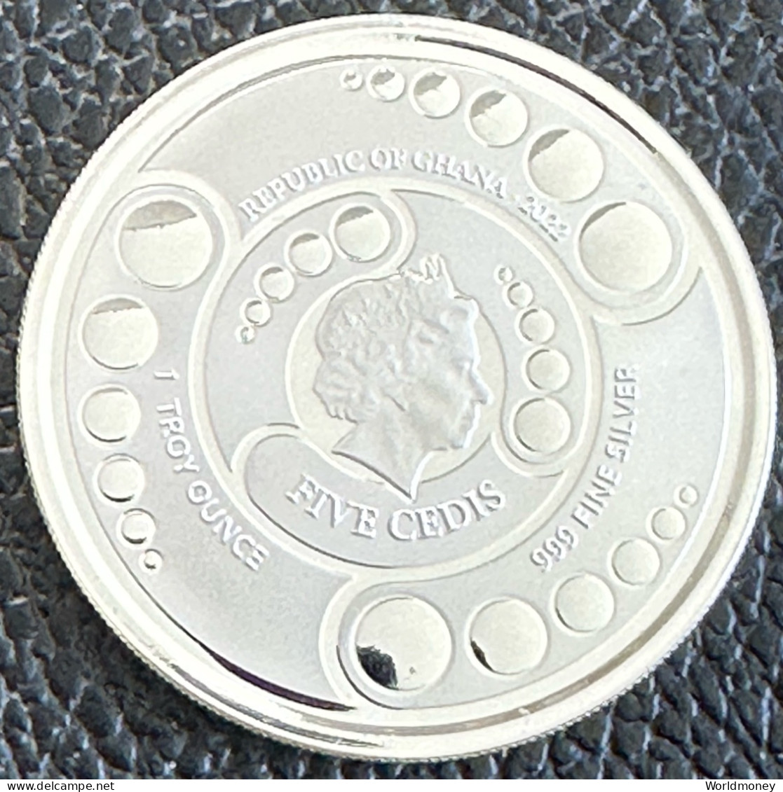 Ghana 5 Cedis 2022 "Alien" (Silver) - Ghana