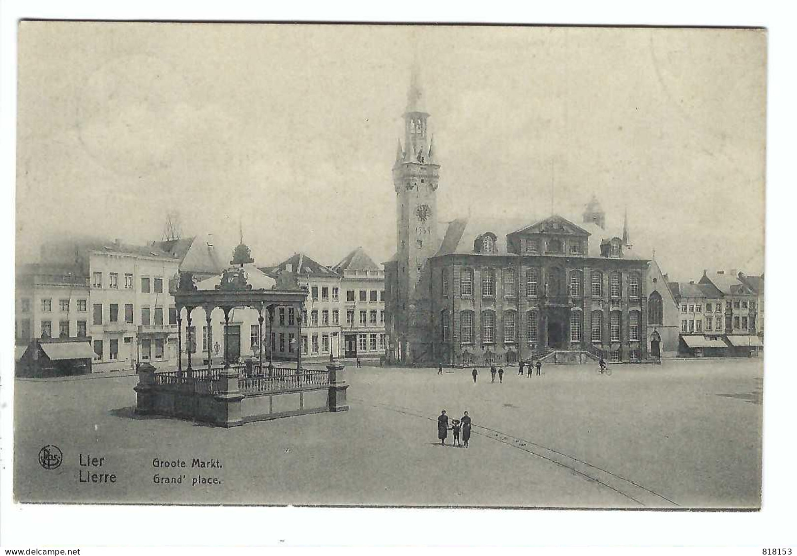 Lier  Lierre  Groote Markt  Grand'place 1909 - Lier