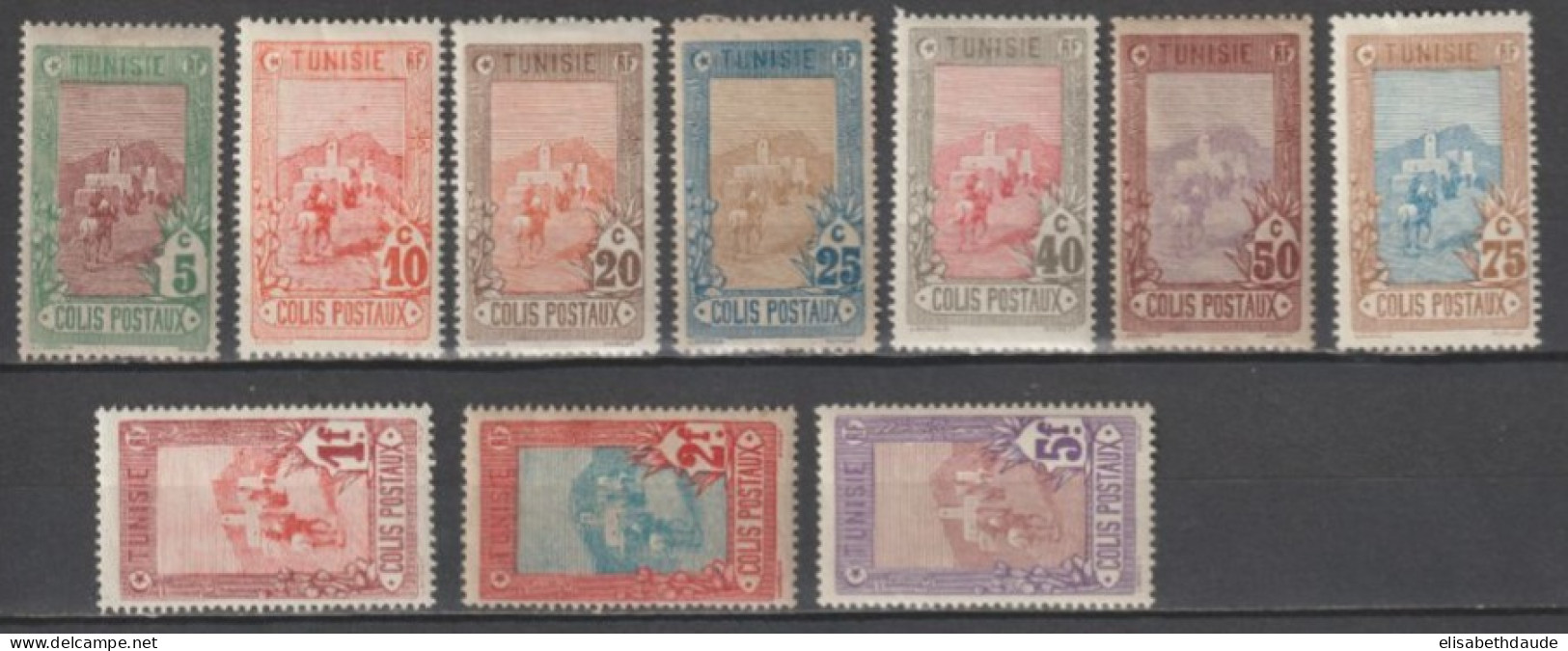 TUNISIE - 1906 - COLIS-POSTAUX - SERIE COMPLETE - YVERT 1/10 * MLH  - COTE = 80 EUR. - - Ongebruikt