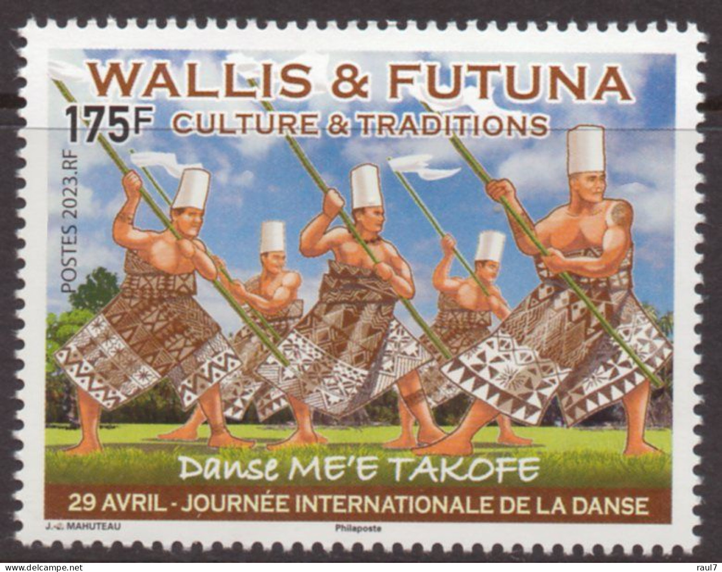 Wallis Et Futuna 2023 - Culture Et Traditions, Danse Me'e Takofe - 1 Val Neuf // Mnh - Ungebraucht