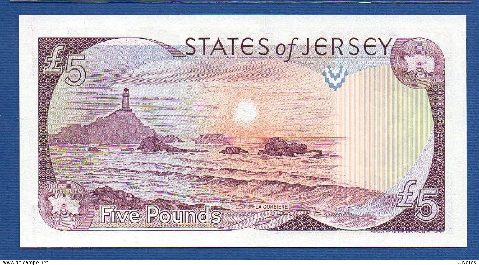 JERSEY - P.16 – 5 Pounds ND (1989)  UNC, S/n AC161865 - Jersey