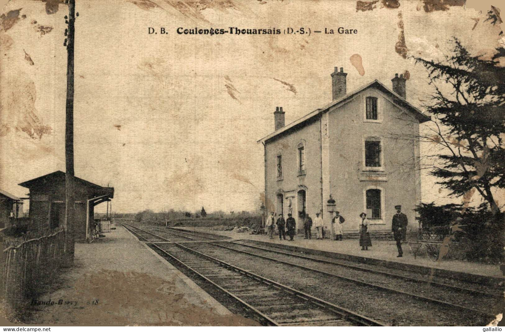 RARE COULONGES THOUARSAIS LA GARE - Coulonges-sur-l'Autize