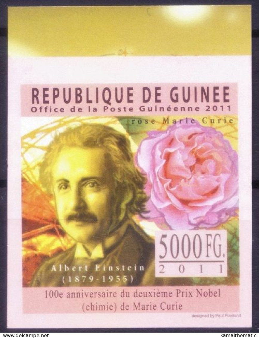 Guinea MNH 2011, IMPERF, Einstein, Nobel Prize In Physics - Albert Einstein