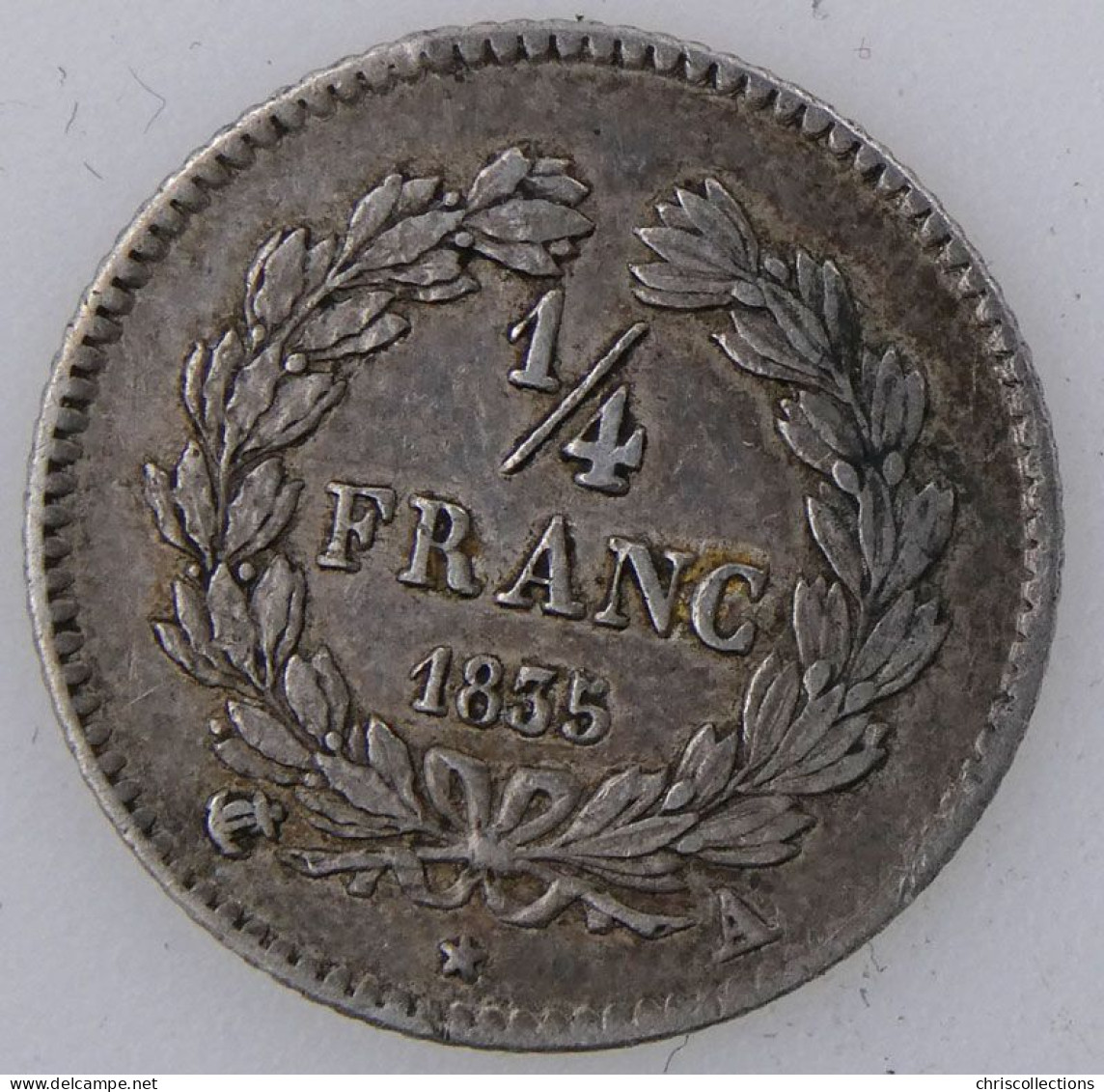 FRANCE - LOUIS PHILIPPE I - 1/4 Franc 1835A - TB+/TTB -- Gad. : 355 - 1/4 Franc