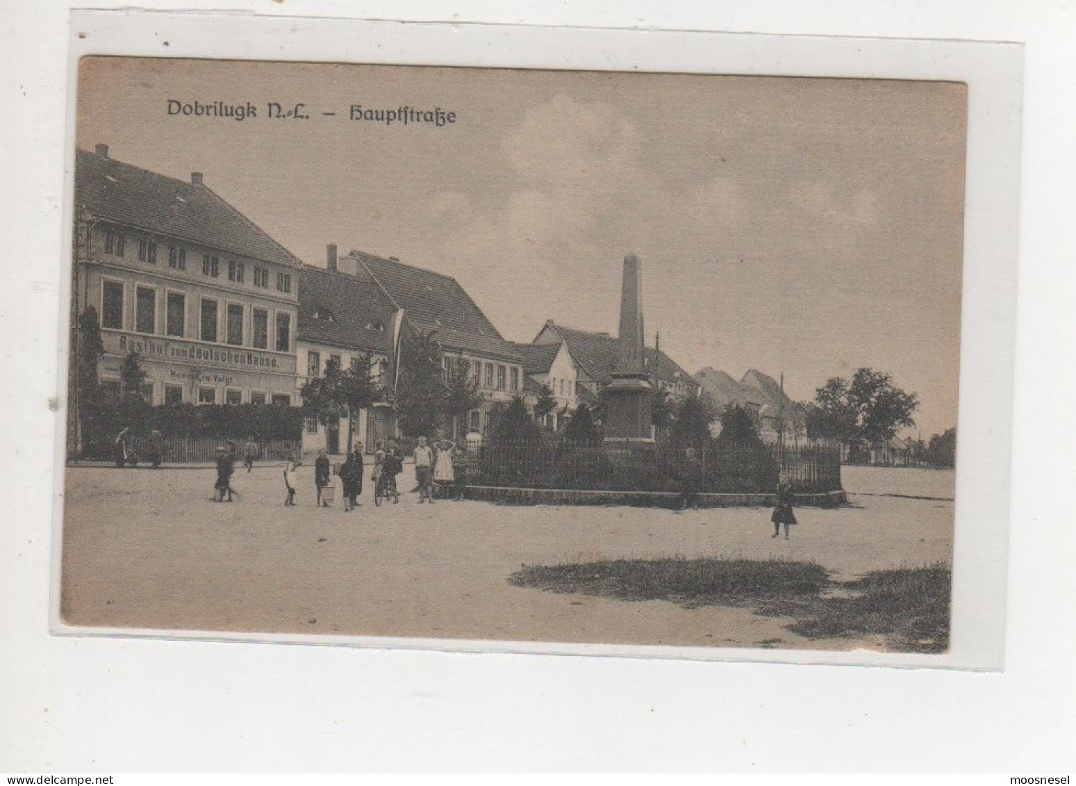 Antike Postkarte  DOBRILUGK N.-C. - HAUPTSTRASSE - Doberlug-Kirchhain