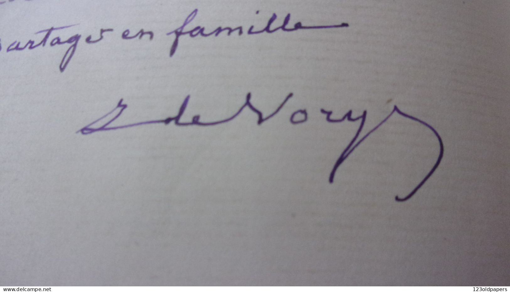 LAS 1920  François Jules Frichon Du Vignaud De Vorys INDRE 1838 1928 A SON AMI JOSEPH PIERRE CHATEAU CHARON - Writers