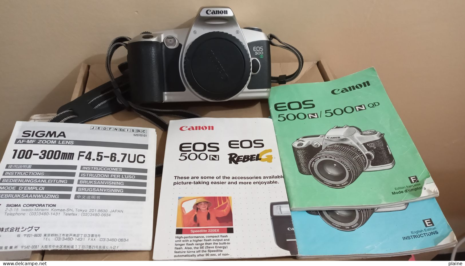 APPAREIL PHOTO CANON-EOS 500 N- PLUS NOTICES - Cameras