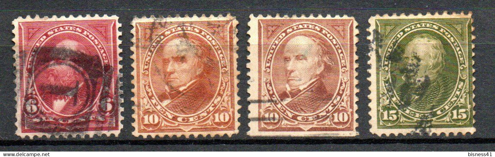 Col33 Etats Unis USA 1898 N° 126 127 127a & 128 Oblitéré Cote : 23,00€ - Used Stamps