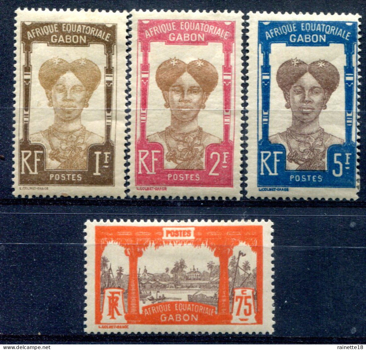 Gabon       62/65 * - Unused Stamps