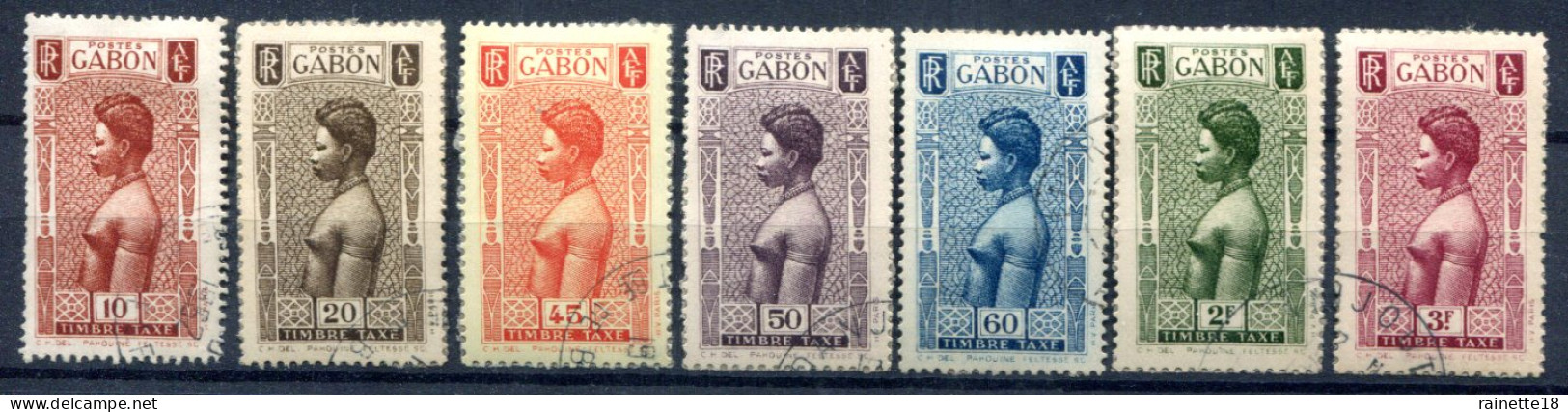 Gabon            Divers Oblitérés De La Série 23/33 - Gebraucht