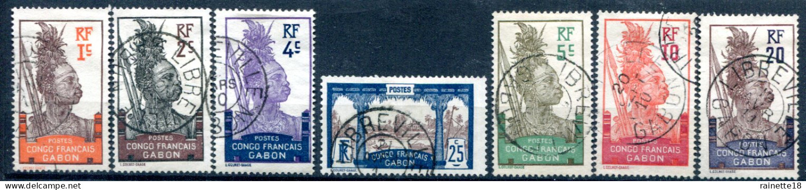 Gabon         33/39 Oblitérés - Used Stamps