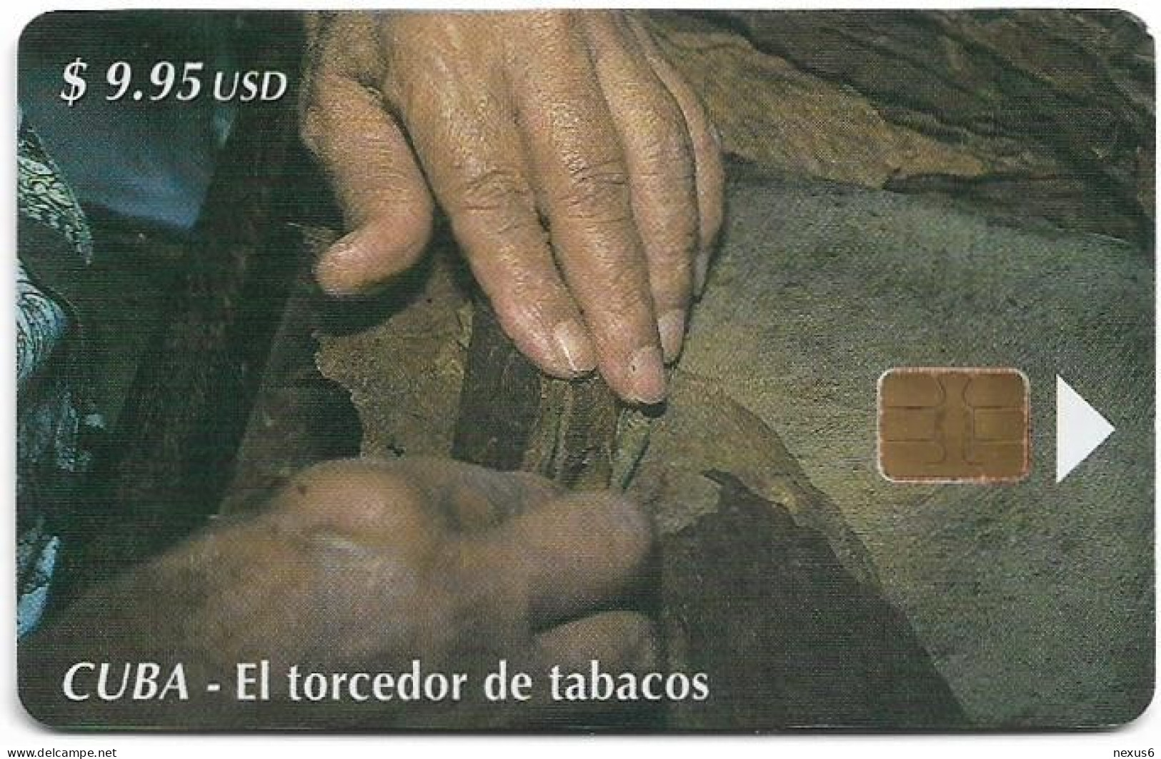 Cuba - Etecsa (Chip) - Making Cigars - El Torcedor De Tabacos, 12.2002, 9.95$, 30.000ex, Used - Cuba