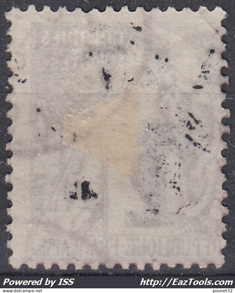 ANNAM ET TONKIN : SURCHARGE A & T  1 N° 1 OBLITERATION CHOISIE - Used Stamps