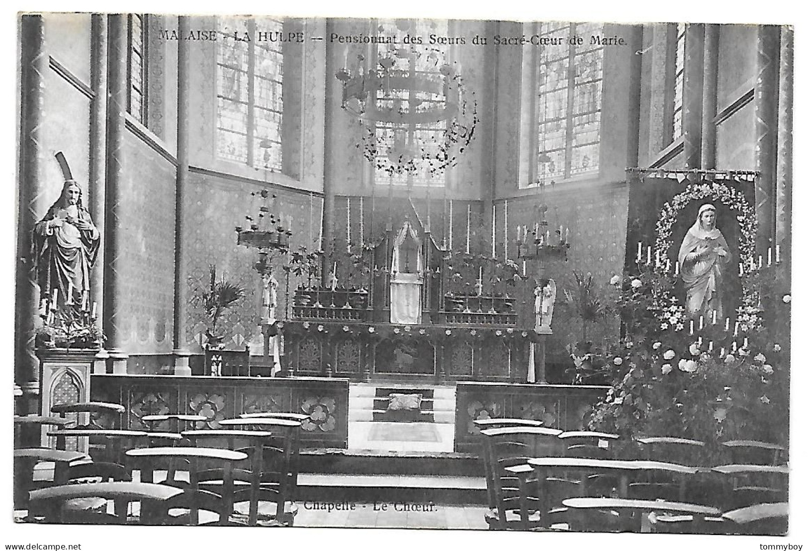 CPA La Hulpe, Pensionnat Des Soeurs Du Sacré-Coeur De Marie, Chapelle - La Hulpe