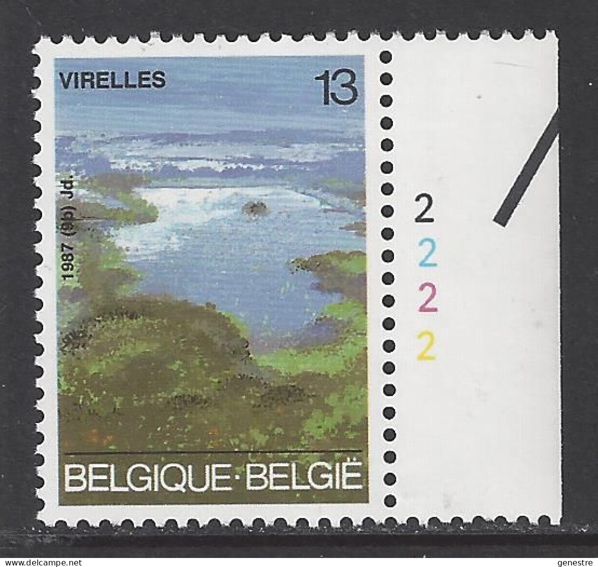 Belgique COB 2255 ** (MNH) - Planche 2 - 1981-1990