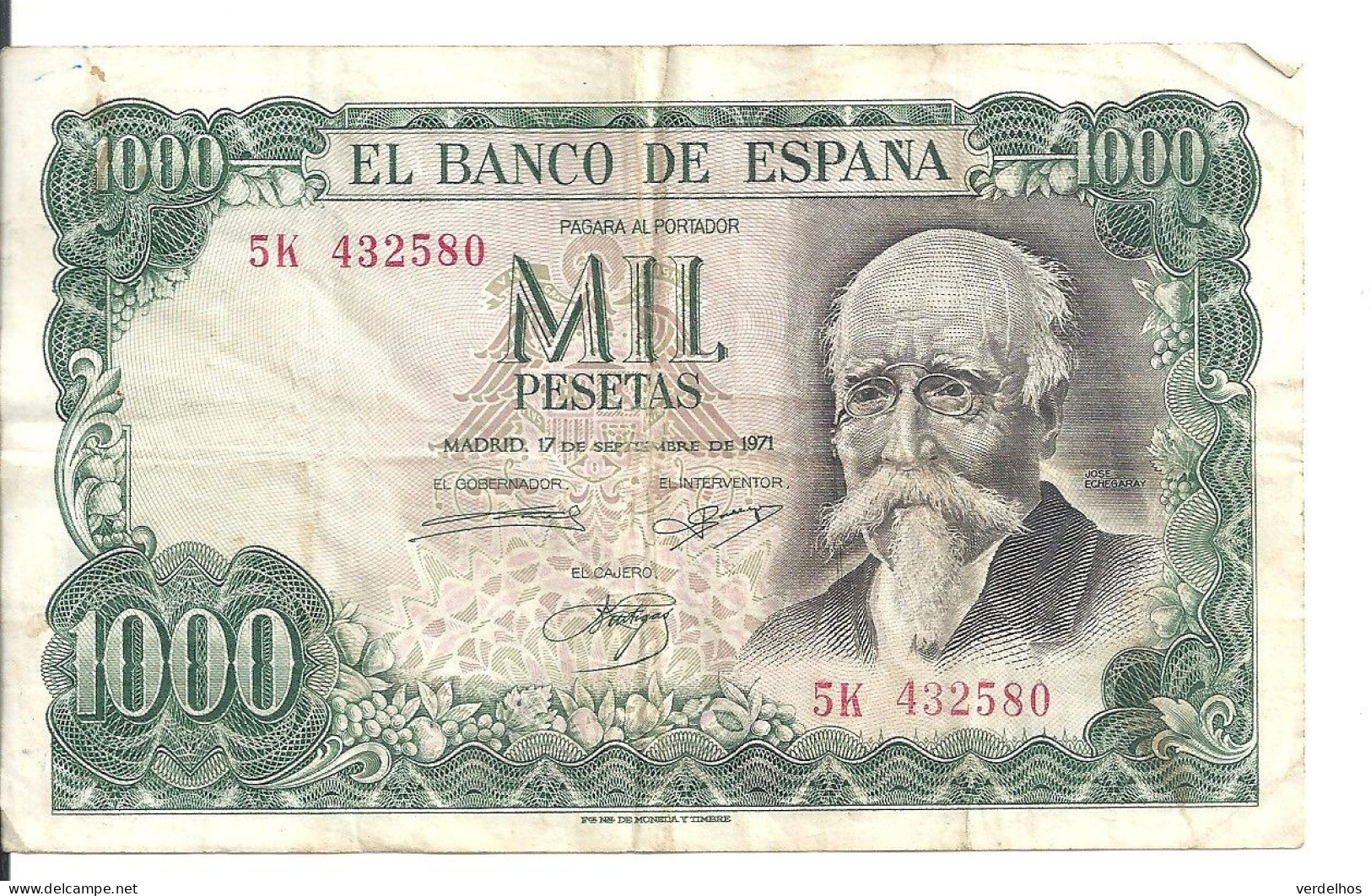 ESPAGNE 1000 PESETAS 1971 VF P 154 - 1000 Pesetas