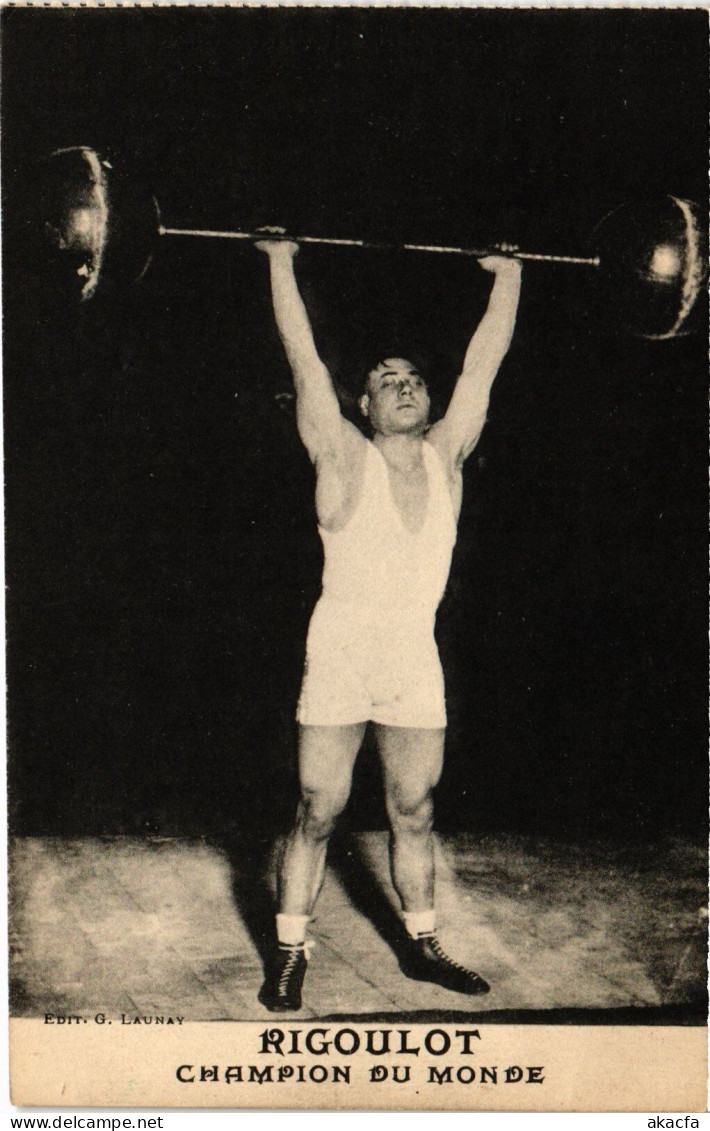 PC RIGOULOT WORLD CHAMPION WEIGHT LIFTING SPORTS (a37124) - Gewichtheffen