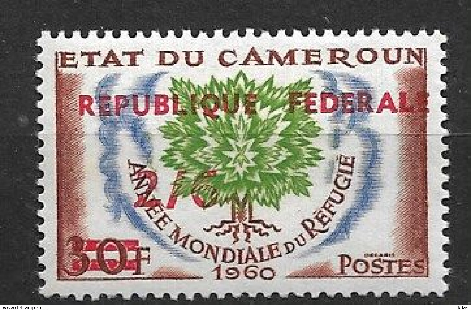 CAMEROON 1961 INTERNATIONAL YEAR OF THE REFUGEES  OVERLOAD MNH - Cameroun (1960-...)