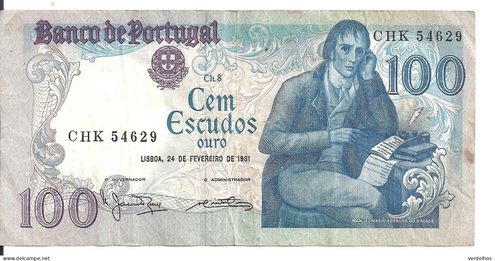 PORTUGAL 100 ESCUDOS 1981 VF P 178 B - Portugal