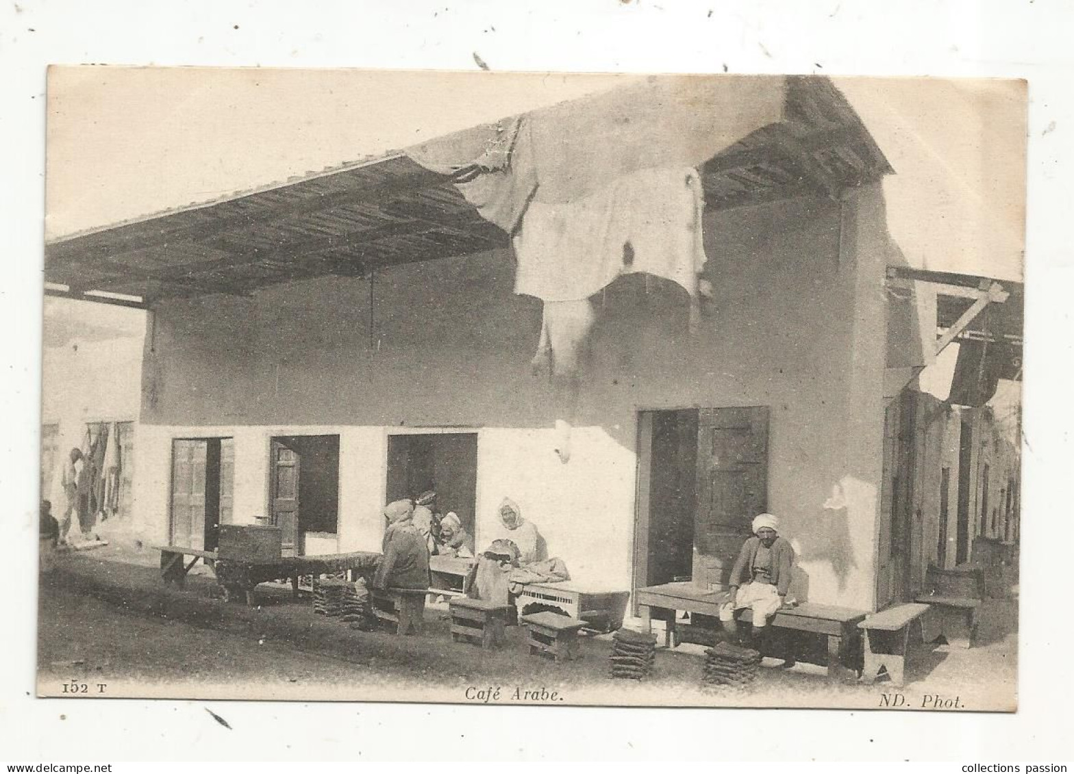 Cp , Café Arabe , Ed. ND. Phot. Commerce, écrite 1916 , Afrique , Maghreb - Cafes